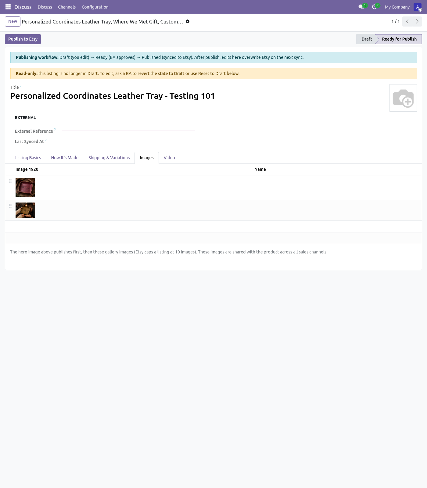 Tab Images — Tải ảnh